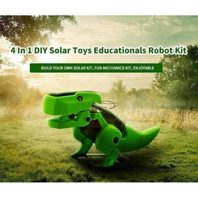 4 in 1 Solar Powered DIY Robot Kit - T-Rex, Insect, Driller, Robot-toy-Smart Kids Only