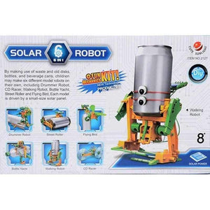 6 in 1 Solar DIY Soda Can Robot - Recycling Kit-toy-Smart Kids Only