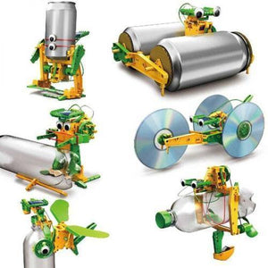 6 in 1 Solar DIY Soda Can Robot - Recycling Kit-toy-Smart Kids Only