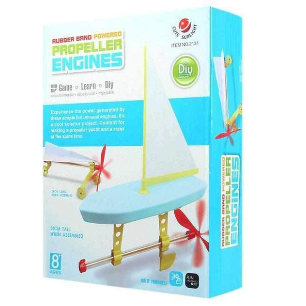 Rubber Band Powered Propeller Engines-toy-Smart Kids Only