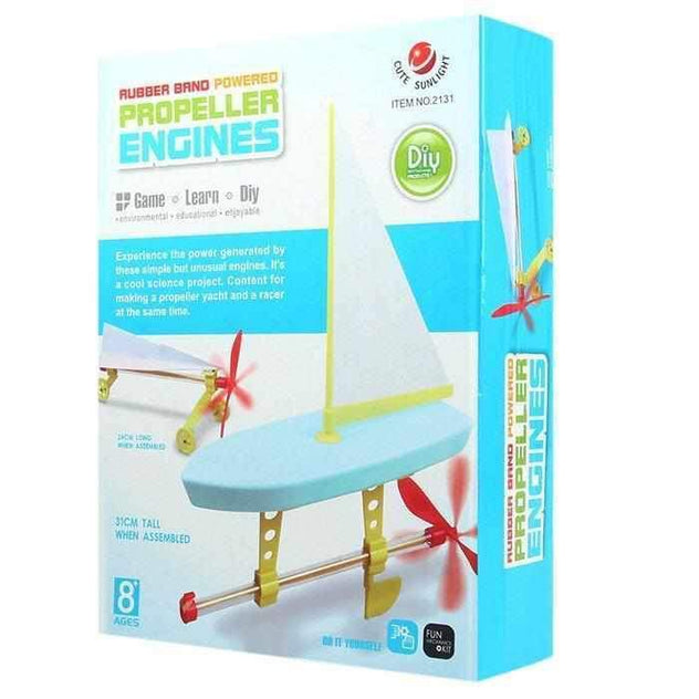 Rubber Band Powered Propeller Engines-toy-Smart Kids Only
